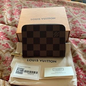 Louis Vuitton Zippy Coin Ebene-Rose Ballerine